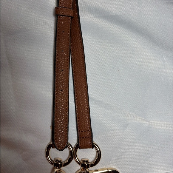 STEVE MADDEN Brown Replacement Pebbled Faux Leather Crossbody Strap Gold Hdware main image 6